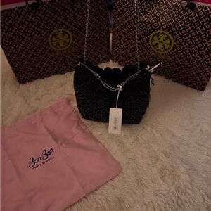 Authentic Tory Burch X BonBon Fleming Embellished Mini Hobo‎ Bag NEW